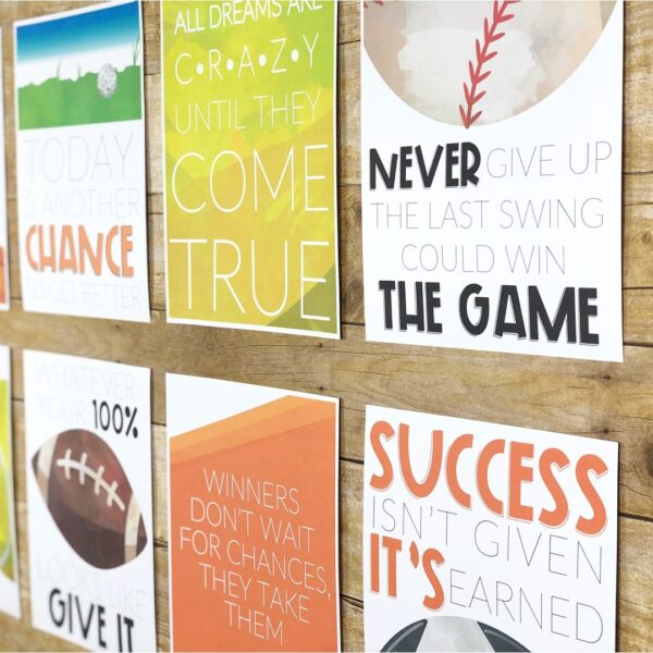 Sports Classroom Posters - 5 Minute Bulletin Board! Sports Classroom Posters - 5 Minute Bulletin Board!