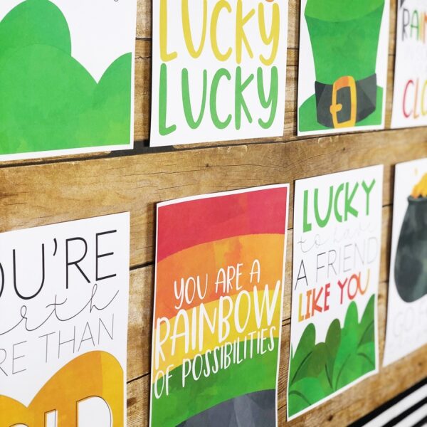 St. Patrick's Day Classroom Posters - 5 Minute Bulletin Board! St. Patrick's Day Classroom Posters - 5 Minute Bulletin Board!