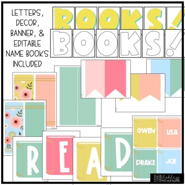 Reading or Library Classroom Decor Bundle Reading or Library Classroom Decor Bundle