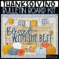 Thanksgiving Plaid Bulletin Board Kit