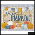Thanksgiving Plaid Bulletin Board Kit