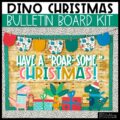 Christmas Dinosaur Theme Bulletin Board Kit