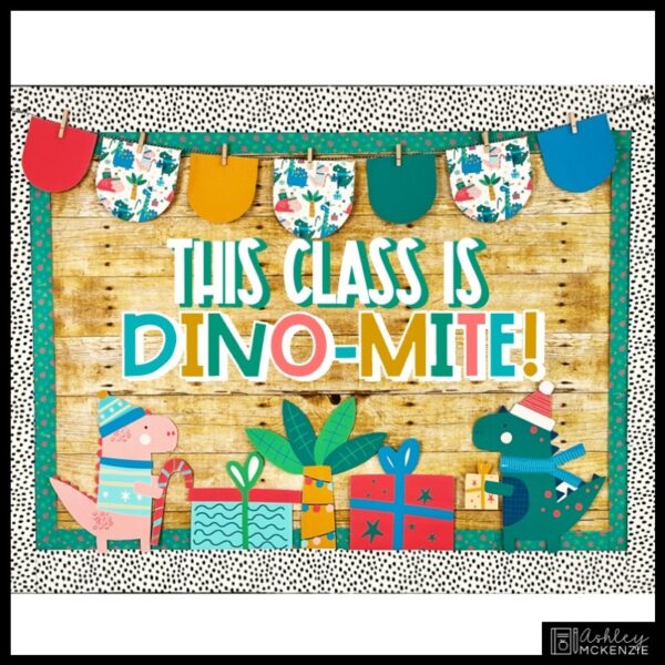 Christmas Dinosaur Theme Bulletin Board Kit Christmas Dinosaur Theme Bulletin Board Kit