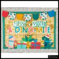 Christmas Dinosaur Theme Bulletin Board Kit