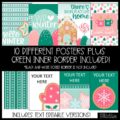Winter Cookies Classroom Posters - Text Editable!