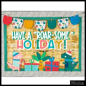 Christmas Dinosaur Theme Bulletin Board Kit Christmas Dinosaur Theme Bulletin Board Kit