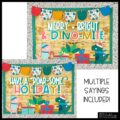 Christmas Dinosaur Theme Classroom Decor Bundle