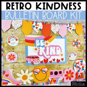 Valentine's Day Kindness Week Bulletin Board Decor - Retro Theme