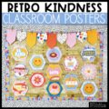 Valentine's Day Kindness Week Classroom Posters - Retro Theme