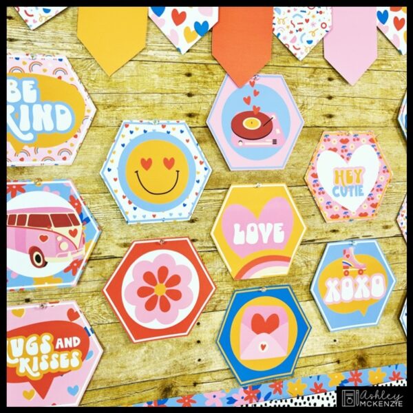 Valentine's Day Kindness Week Classroom Posters - Retro Theme Valentine's Day Kindness Week Classroom Posters - Retro Theme