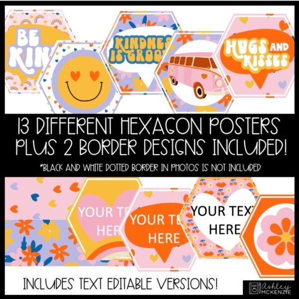Valentine's Day Kindness Week Classroom Posters - Retro Theme Valentine's Day Kindness Week Classroom Posters - Retro Theme