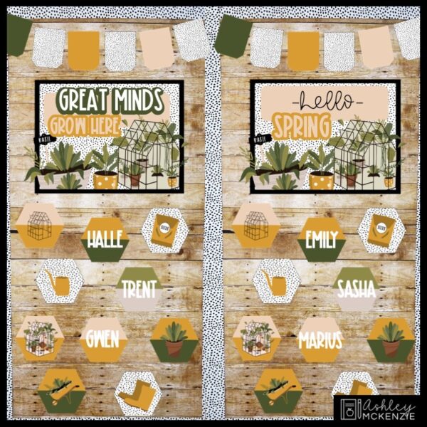 Spring Garden Classroom Door Decor Kit Spring Garden Classroom Door Decor Kit