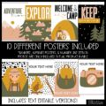 Camping Adventure Classroom Decor | Classroom Posters - Editable!