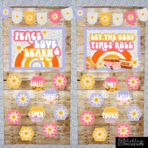 Retro Vibes Classroom Door Decor Kit Retro Vibes Classroom Door Decor Kit
