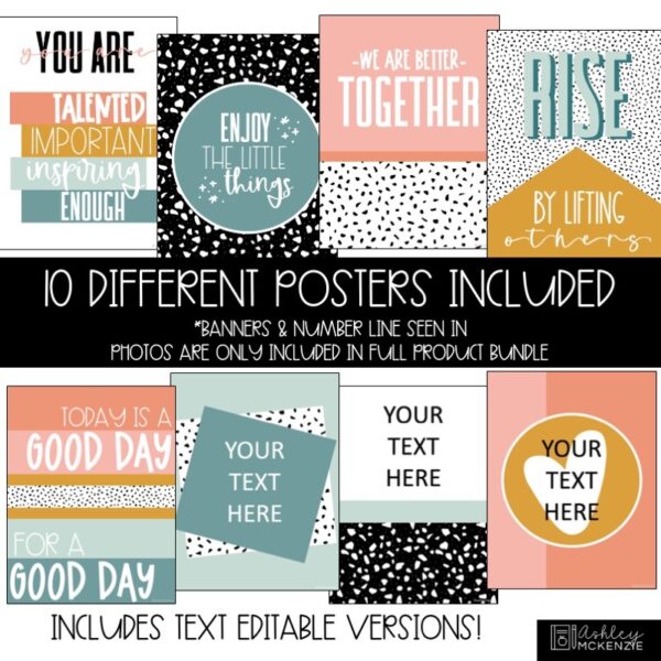 Calm Terrazzo Classroom Decor | Classroom Posters - Editable! Calm Terrazzo Classroom Decor | Classroom Posters - Editable!