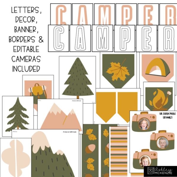Camping Adventure Back to School Bulletin Board Kit Camping Adventure Back to School Bulletin Board Kit