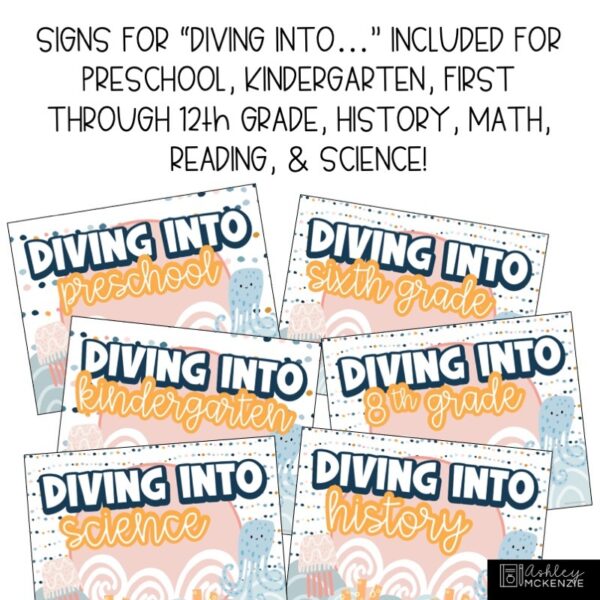 Boho Ocean Classroom Door Decor Kit Boho Ocean Classroom Door Decor Kit