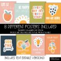 Modern Fruity Classroom Decor | Classroom Posters - Editable!