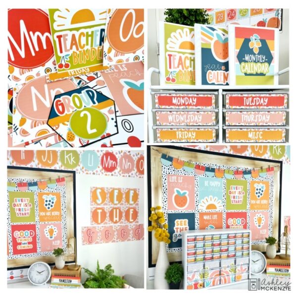 Modern Fruity Classroom Decor Bundle Modern Fruity Classroom Decor Bundle