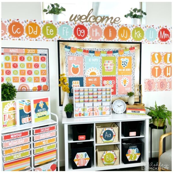Modern Fruity Classroom Decor Bundle Modern Fruity Classroom Decor Bundle