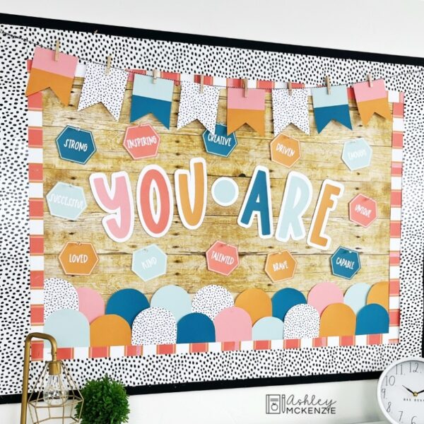 Calm Terrazzo Back to School Bulletin Board Kit Calm Terrazzo Back to School Bulletin Board Kit