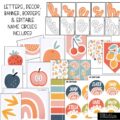 Modern Fruity Back to School Bulletin Board Kit