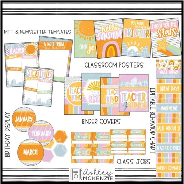 Hello Sunshine Classroom Decor Bundle Hello Sunshine Classroom Decor Bundle