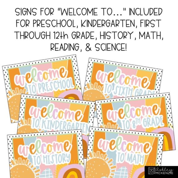 Hello Sunshine Classroom Door Decor Kit Hello Sunshine Classroom Door Decor Kit