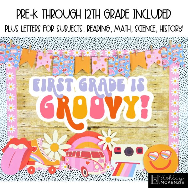 Retro Vibes Classroom Decor Bundle Retro Vibes Classroom Decor Bundle