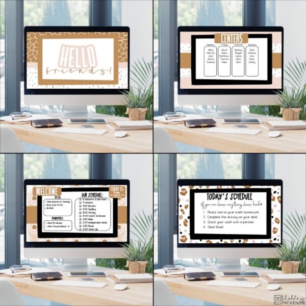 Boho Neutral Animal Print Classroom Decor Bundle Boho Neutral Animal Print Classroom Decor Bundle