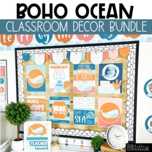 Boho Ocean Classroom Decor Bundle