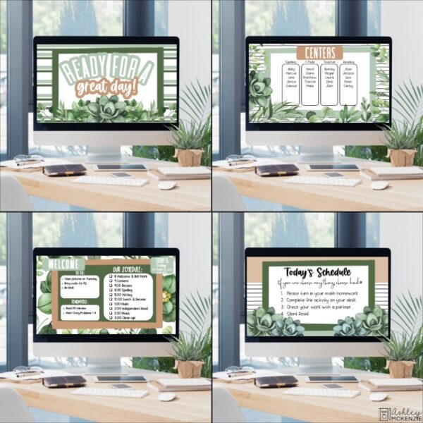 Modern Greenery Classroom Decor Bundle Modern Greenery Classroom Decor Bundle