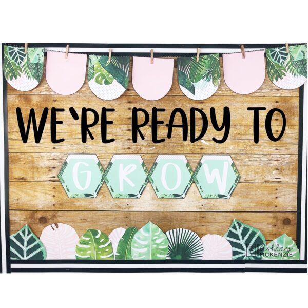Modern Tropical Classroom Decor Bundle Modern Tropical Classroom Decor Bundle