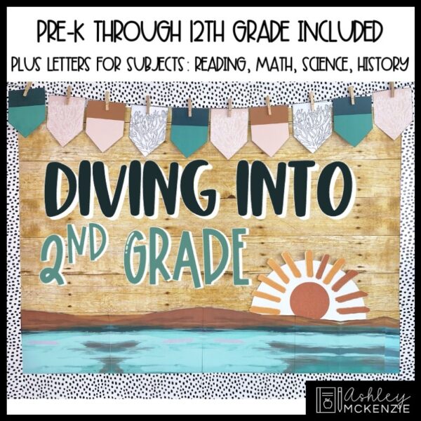 Calm Coastal or Ocean Classroom Decor Bundle Calm Coastal or Ocean Classroom Decor Bundle
