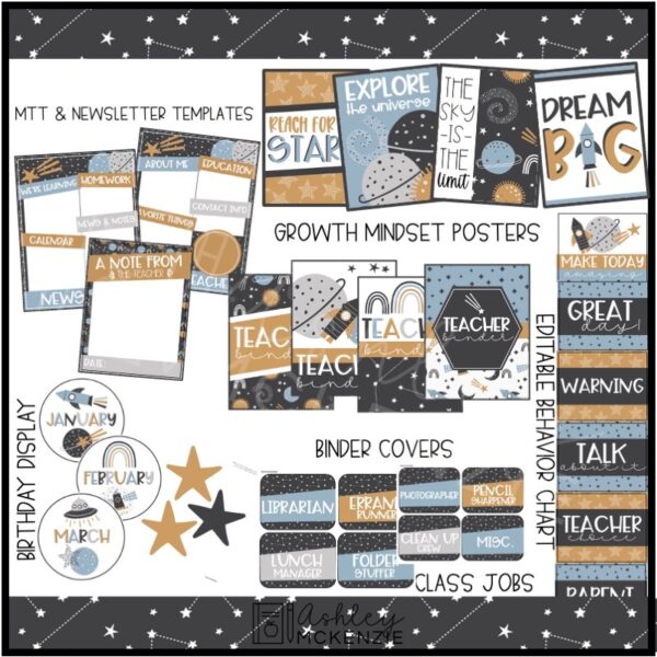 Space Classroom Decor Bundle Space Classroom Decor Bundle