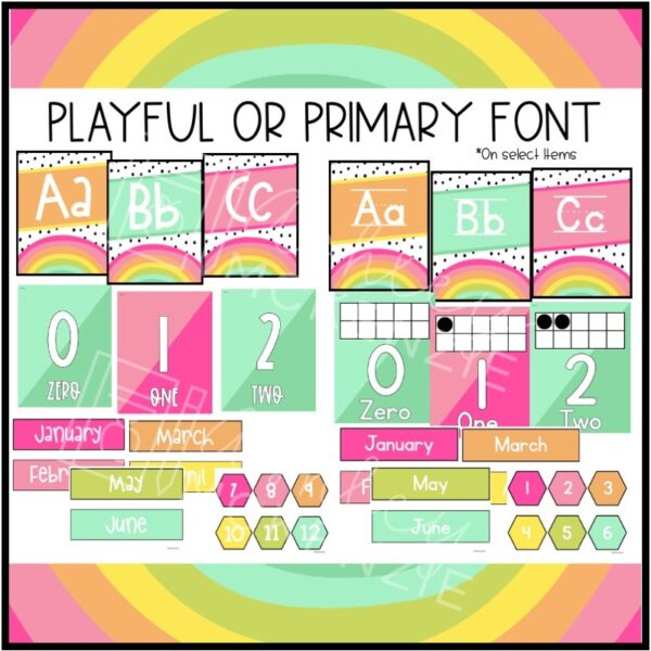Rainbow Brights Classroom Decor Bundle Rainbow Brights Classroom Decor Bundle