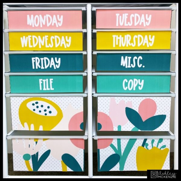 Vintage Floral Blooms Classroom Decor Bundle Vintage Floral Blooms Classroom Decor Bundle
