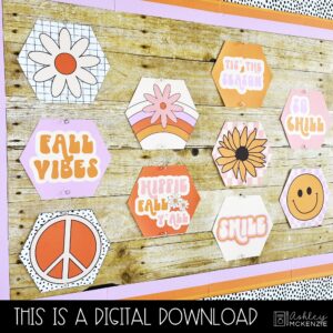 Retro Fall Bulletin Board, Posters, A-Z Bulletin Board Letters, and Door Decor Bundle Retro Fall Bulletin Board, Posters, A-Z Bulletin Board Letters, and Door Decor Bundle