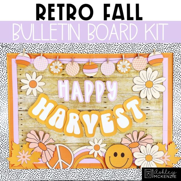 Retro Fall Bulletin Board Kit