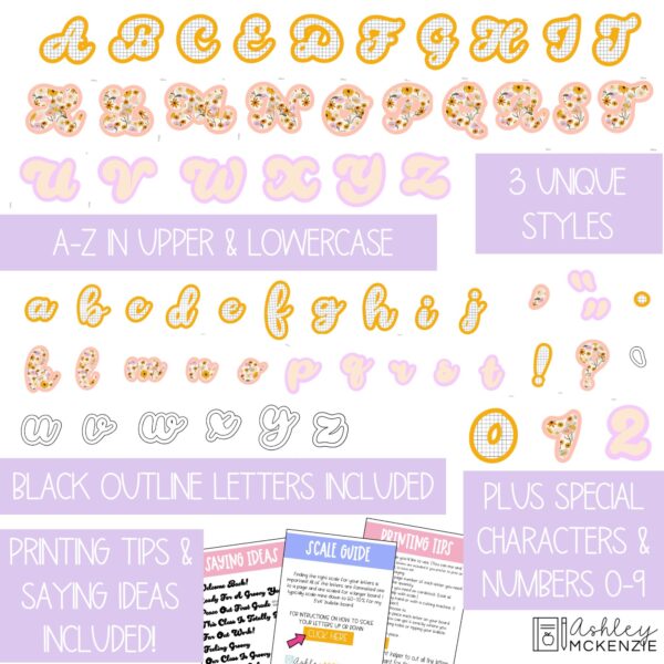 Retro Fall A-Z Bulletin Board Letters, Punctuation, and Numbers Retro Fall A-Z Bulletin Board Letters, Punctuation, and Numbers