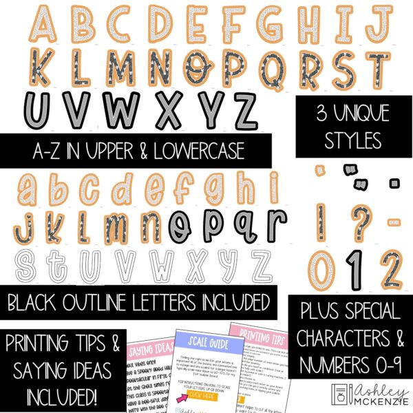 Halloween Boo Crew A-Z Bulletin Board Letters, Punctuation, and Numbers Halloween Boo Crew A-Z Bulletin Board Letters, Punctuation, and Numbers