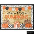 Fall Pumpkins Bulletin Board, Classroom Posters, and A-Z Bulletin Board Letters Bundle