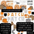 Fall Pumpkins Bulletin Board, Classroom Posters, and A-Z Bulletin Board Letters Bundle