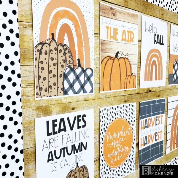 Fall Pumpkins Bulletin Board, Classroom Posters, and A-Z Bulletin Board Letters Bundle Fall Pumpkins Bulletin Board, Classroom Posters, and A-Z Bulletin Board Letters Bundle