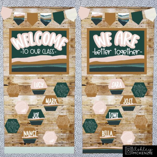 Calm Coastal or Ocean Classroom Decor Bundle Calm Coastal or Ocean Classroom Decor Bundle