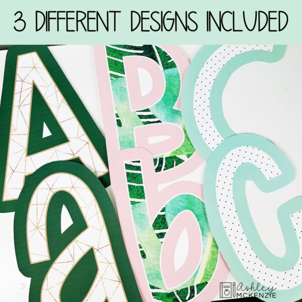 Modern Tropical Classroom Decor Bundle Modern Tropical Classroom Decor Bundle