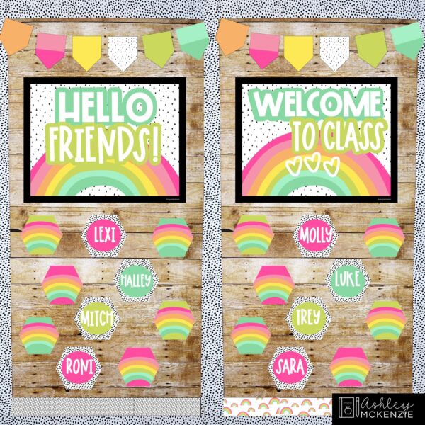 Rainbow Brights Classroom Decor Bundle Rainbow Brights Classroom Decor Bundle