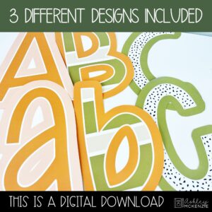 Spring Garden A-Z Bulletin Board Letters, Punctuation, and Numbers Spring Garden A-Z Bulletin Board Letters, Punctuation, and Numbers