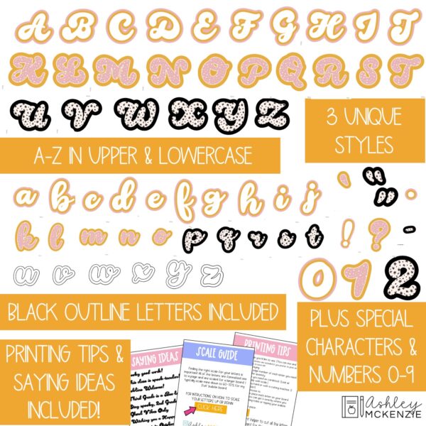 Retro Halloween A-Z Bulletin Board Letters, Punctuation, and Numbers Retro Halloween A-Z Bulletin Board Letters, Punctuation, and Numbers
