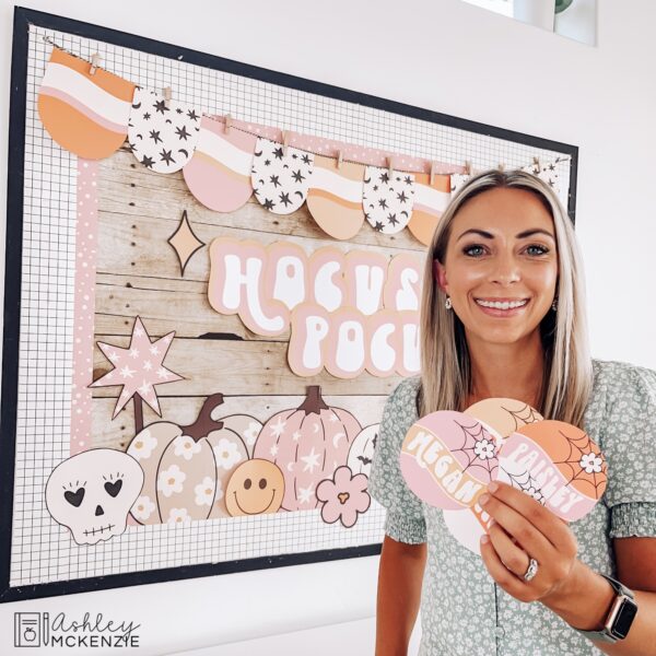 Retro Halloween Bulletin Board, Posters, A-Z Bulletin Board Letters, and Door Decor Bundle Retro Halloween Bulletin Board, Posters, A-Z Bulletin Board Letters, and Door Decor Bundle